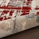 preview thumbnail 11 of 13, Nourison Maxell Modern Abstract Red Ivory Area Rug