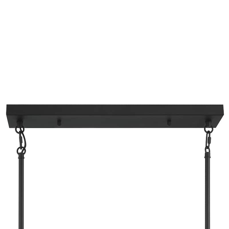 Acroma 8 - Light Steel & Glass Dimmable Chandelier
