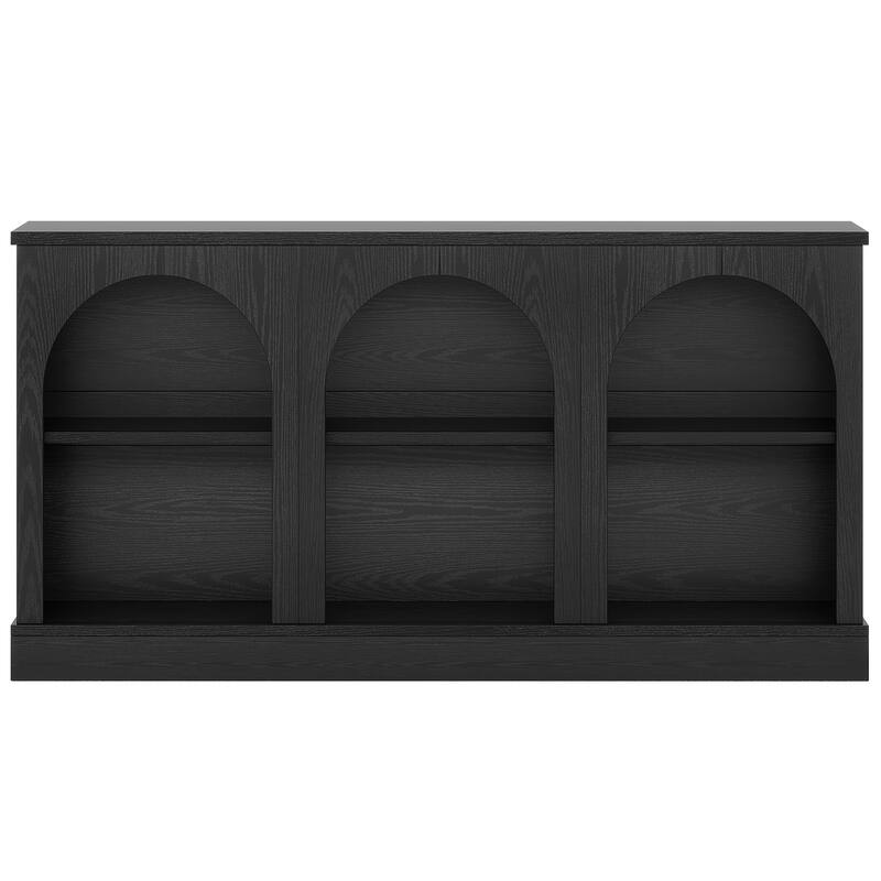 Farmhouse Console Table, 63'' Long Entryway Table with 3 Tier Storage