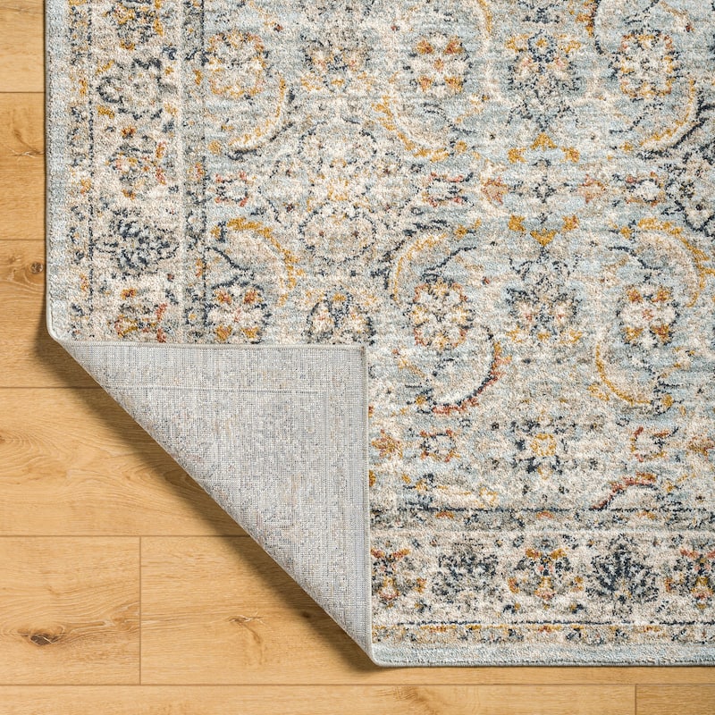 Livabliss Beckham Vintage Damask Medallion Area Rug