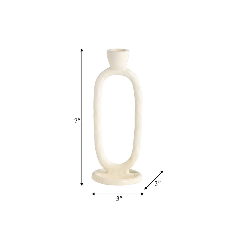 Sagebrook Home Oval Ring Taper Candle Holder