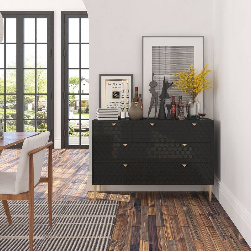 Modern Versatile Contemporary Design Storage Cabinet with 7 Drawers