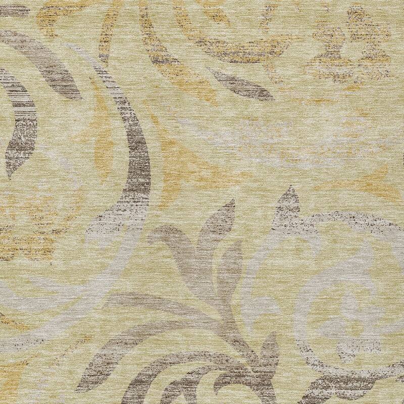 HomeRoots Floral Transitional Rectangle Outdoor Rug