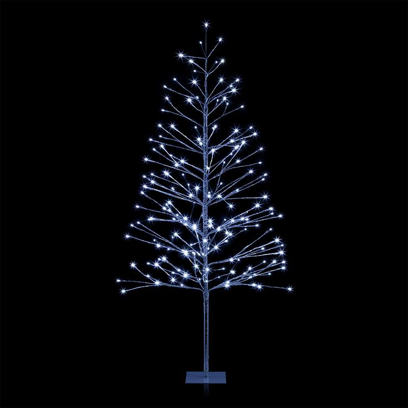 Alpine Corporation 60"H Indoor/Outdoor Artificial Christmas Tree with LED Lights