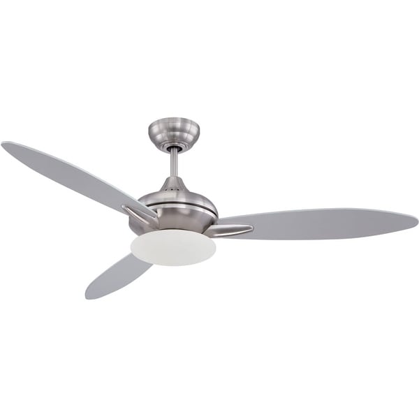 Craftmade LO52 Loris 52" 3 Blade Ceiling Fan - Blades and Light Kit Included - STAINLESS STEEL
