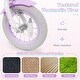 preview thumbnail 5 of 8, Gymax 12'' Kids Bike w/Training Wheels Hand Coaster Brakes Adjustable - Purple