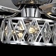 preview thumbnail 31 of 33, 52" Flush Mount 5-Blade Modern Crystal Indoor Ceiling Fan with Light Kit and Remote