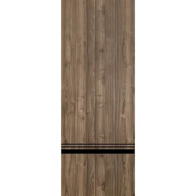 Slab Barn Door Panel 18 x 80 Planum 0012 Walnut with Sturdy Finished