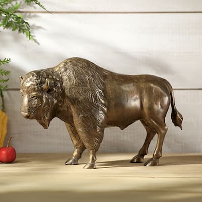 Spi Prairie Majesty Buffalo Bision 7" X 11" X 4" 5.25 Lbs. Brass - 7 X 11 X 4 inches
