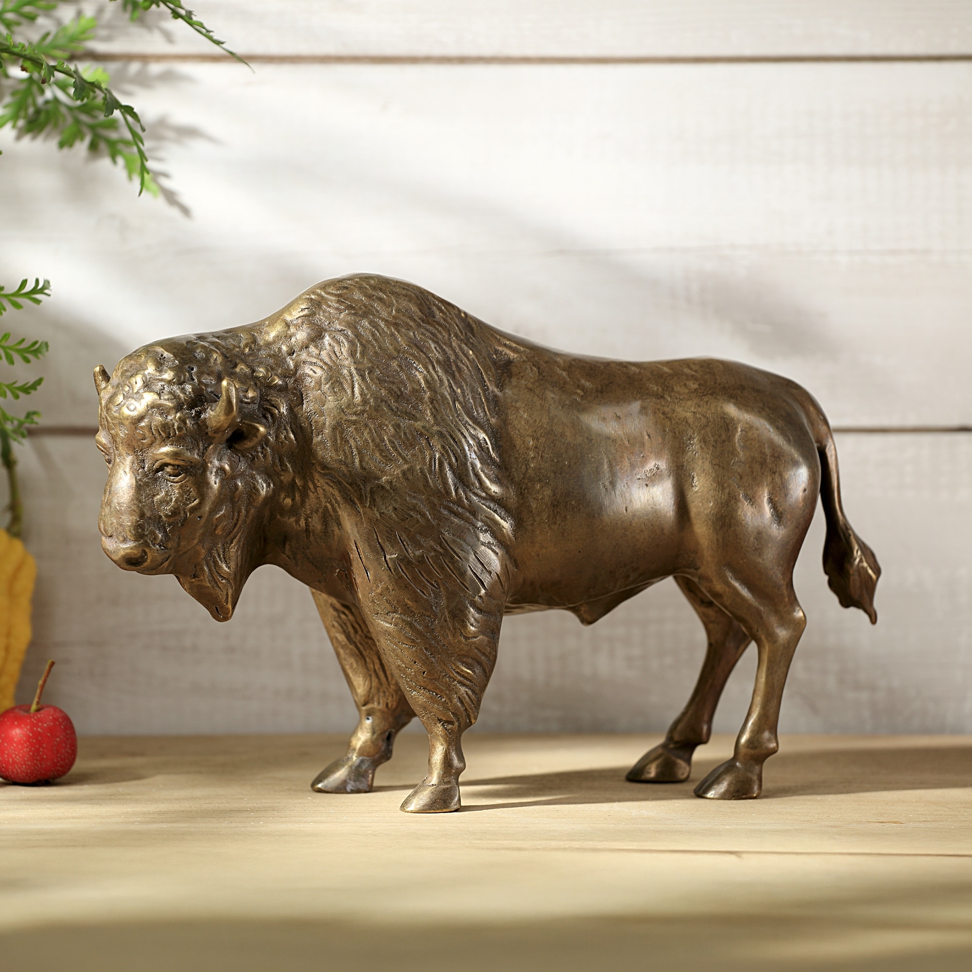 Spi Prairie Majesty Buffalo Bision 7" X 11" X 4" 5.25 Lbs. Brass - 7 X 11 X 4 inches