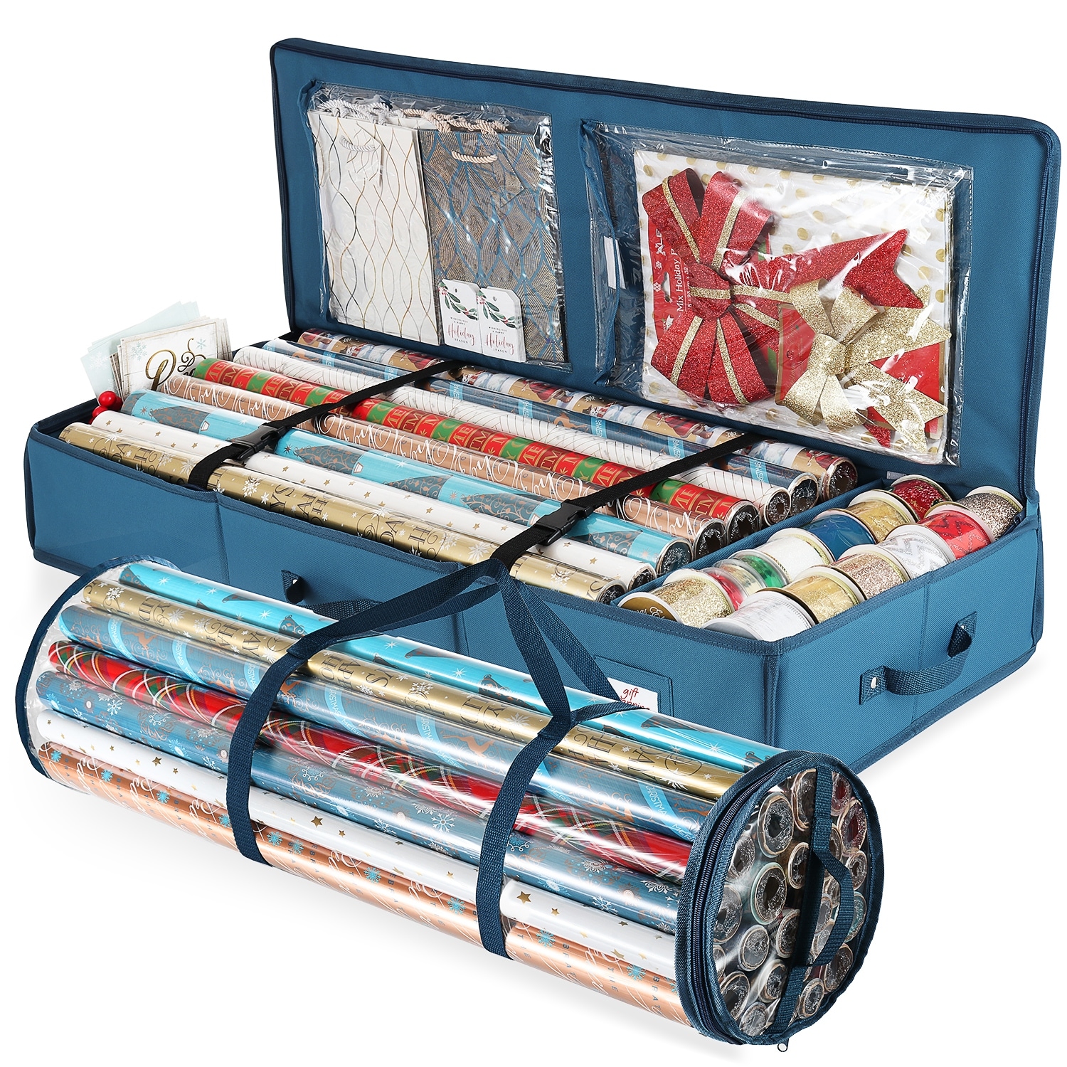Gift wrap and bag organizer 2025