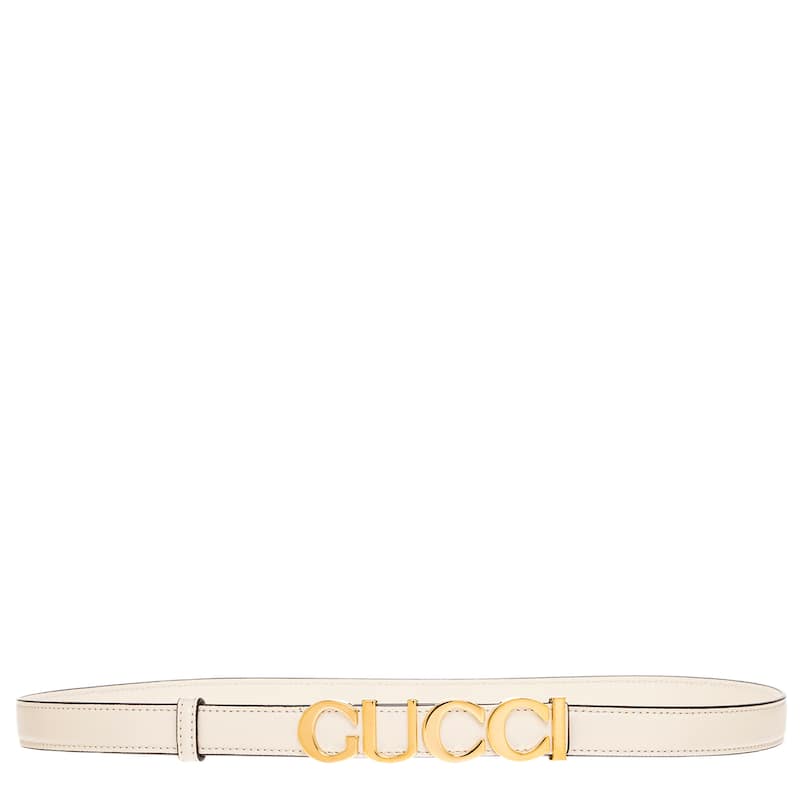 Gucci Buckle Thin Belt - 100