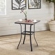 preview thumbnail 2 of 27, Patio Bar Table Outdoor Metal Bar Table Square Bistro Bar Table
