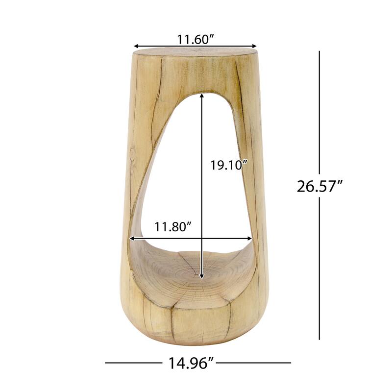 Modern Artistic Accent Table Side Table Hollow Design End Table