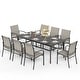 preview thumbnail 9 of 34, MAISON ARTS 9-Piece Outdoor Dining Set with 8 Textilene Chairs and Rectangle Dining Table