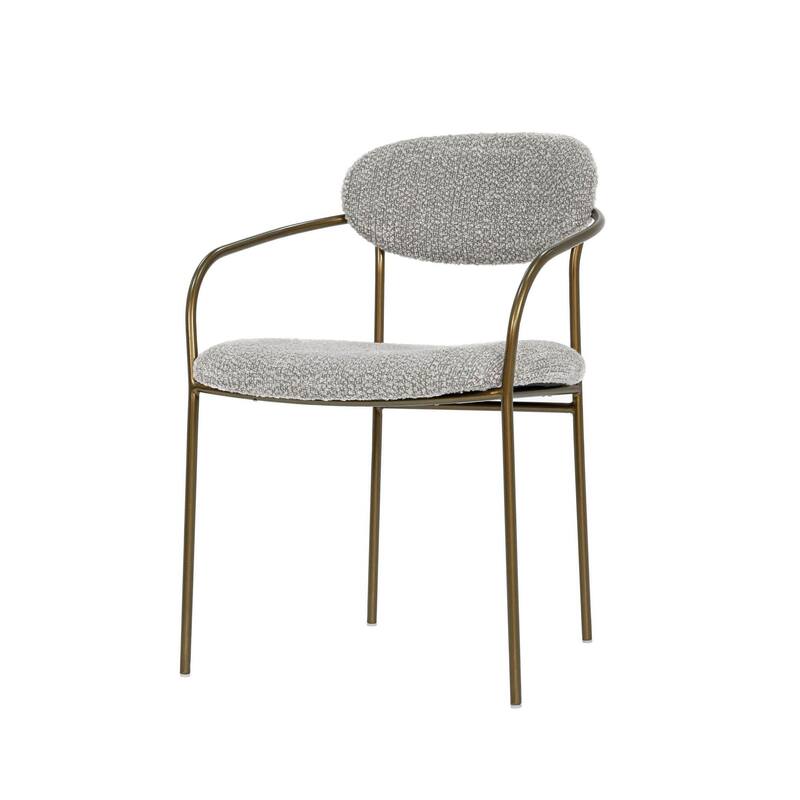 Willow Iron Upholstered Arm Dining Chair