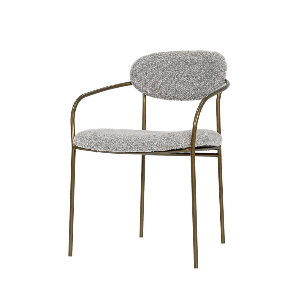 Willow Iron Upholstered Arm Dining Chair