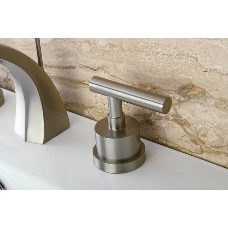 Kingston Brass Manhattan 8-inch Widespread Solid Brass Bathroom Faucet
