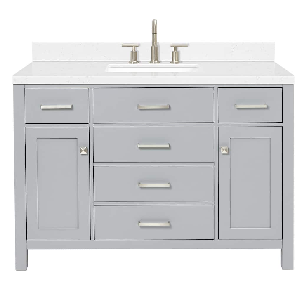 Ariel H048SCQRVO Bristol 48" Free Standing Single Basin Vanity Set