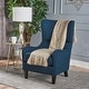 preview thumbnail 1 of 11, High-Back Quentin Sofa Chair, Living-room, Study and Bedroom Navy Blue
