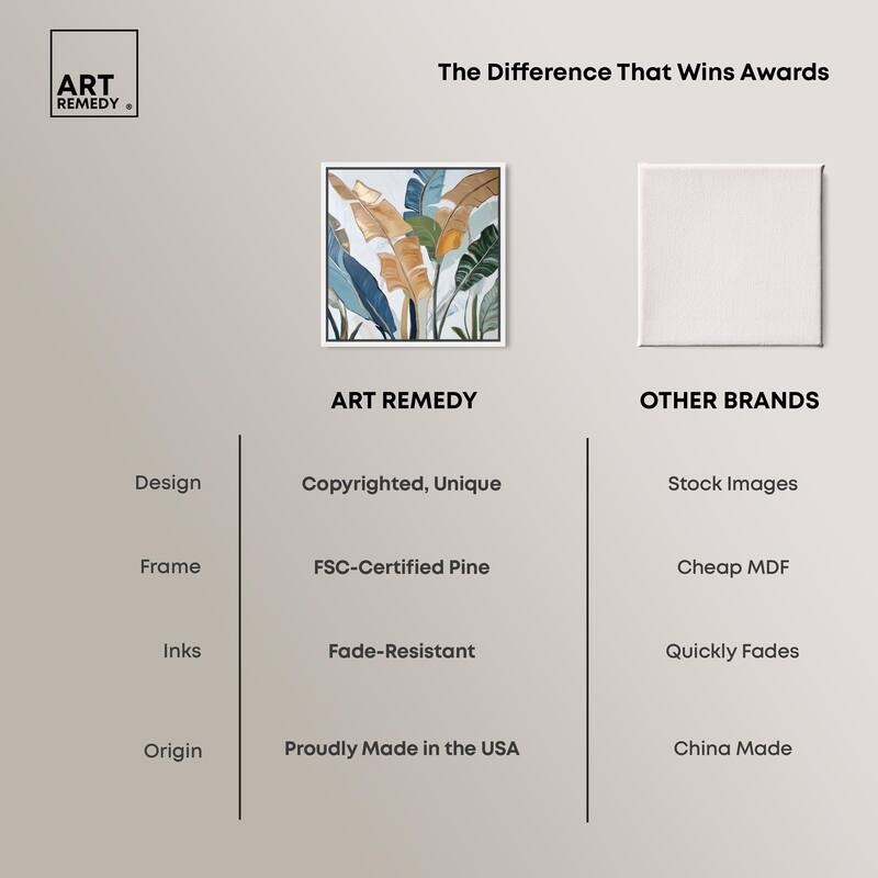 Paradise Fronds I Canvas by Art Remedy