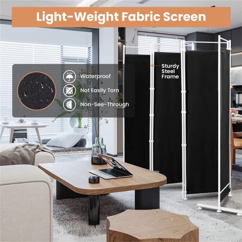 Room Divider with Steel Support Base