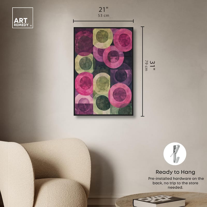 Orbital Pattern Canvas by Art Remedy