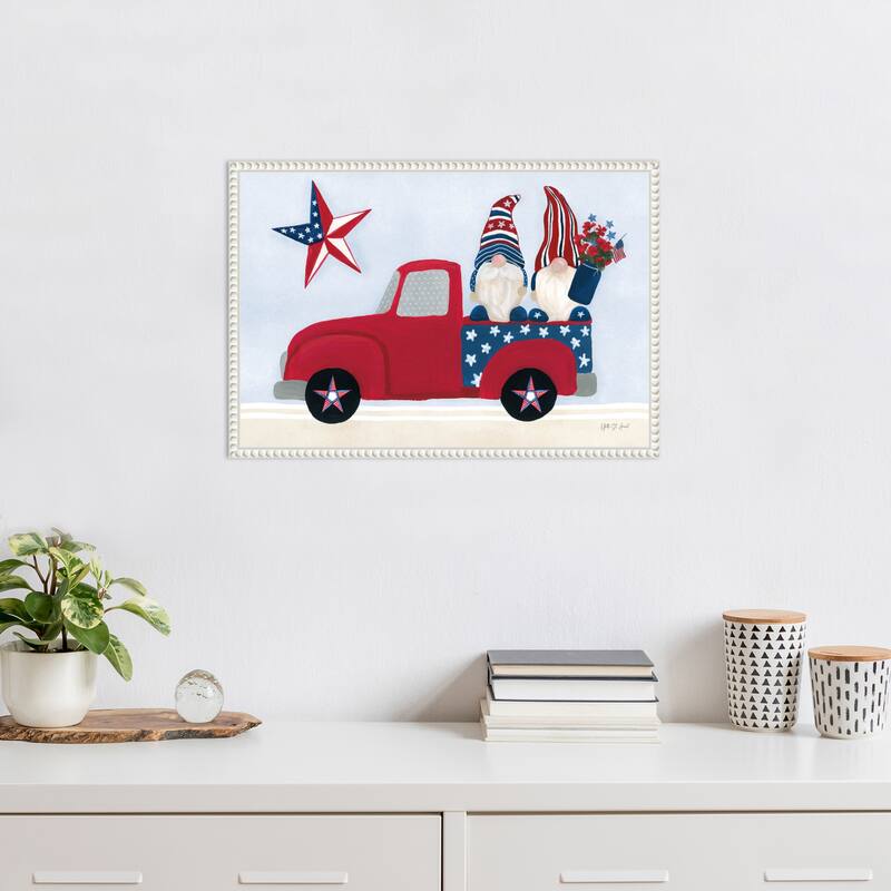 American Gnome II by Yvette St. Amant Framed Canvas Wall Art Print