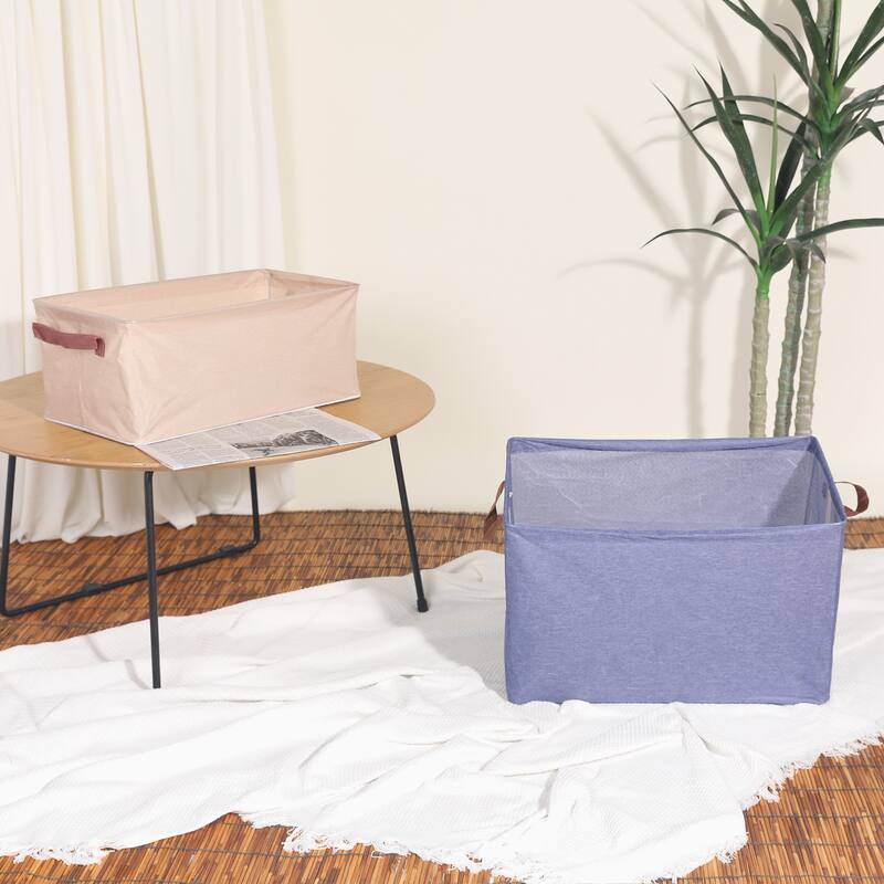 Storage Cube, Fabric Storage Bin with Handles for Shelves Closet, 1 Pack Collapsible Storage Basket for Organizing Clothes Books