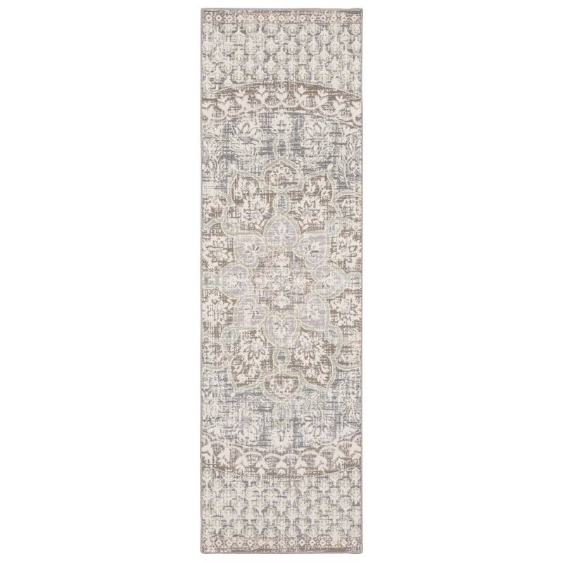 Style Haven Cosette Center Floral Medallion High-Low Pile Area Rug