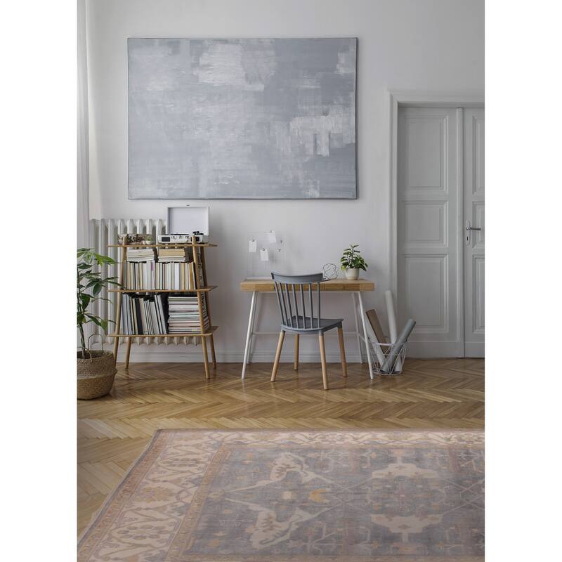 ECARPETGALLERY Hand-knotted Royal Oushak Grey Wool Rug - 8'4 x 9'11