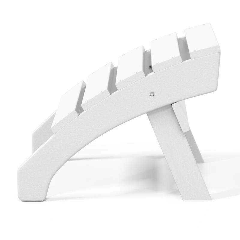 Altura Classic Outdoor Eco-Friendly All Weather Adirondack Chair with Ottoman (2-Piece Set)