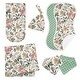 preview thumbnail 1 of 4, Vintage Floral Boho 7pc Newborn Baby Layette Set - Blush Pink Yellow and Green White Bohemian Shabby Chic Rose Flower Farmhouse