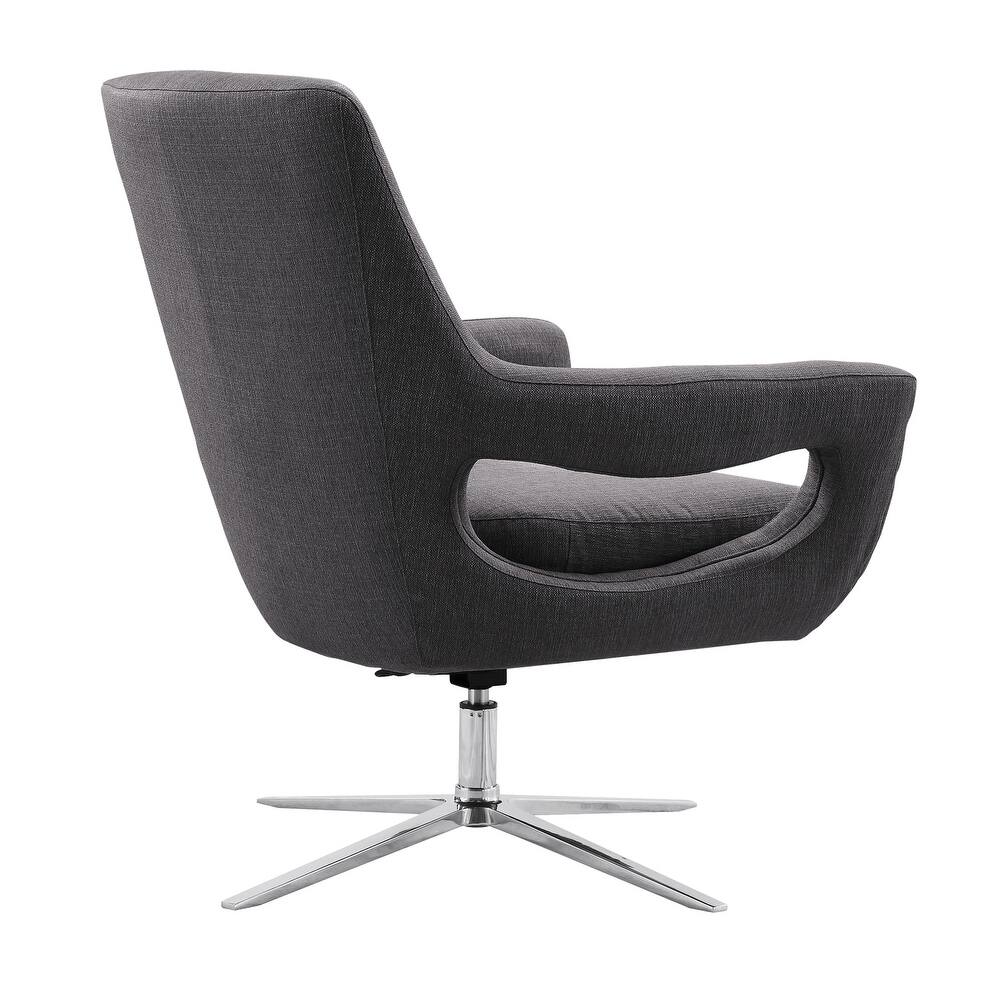 Armen Living Quinn Adjustable Swivel Accent Chair
