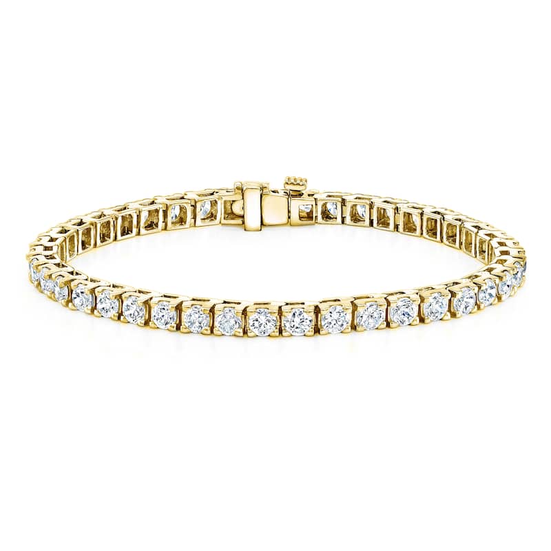 Vault Classics 8.00ct TW Natural Diamond Tennis Bracelet (I VS2) - Yellow