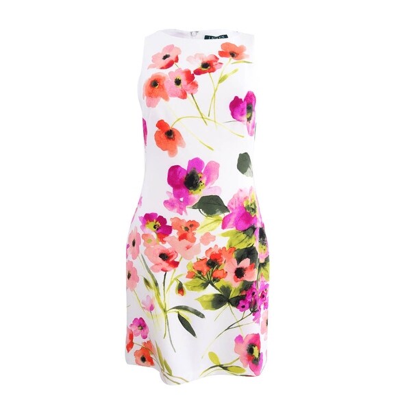 ralph lauren floral crepe dress