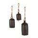 preview thumbnail 10 of 23, Multi-Color Metal Tibetan Inspired Indoor Outdoor Decorative Cow Bells with Jute Hanging Rope (Set of 3) - Set of 3 - 10",8",6"H