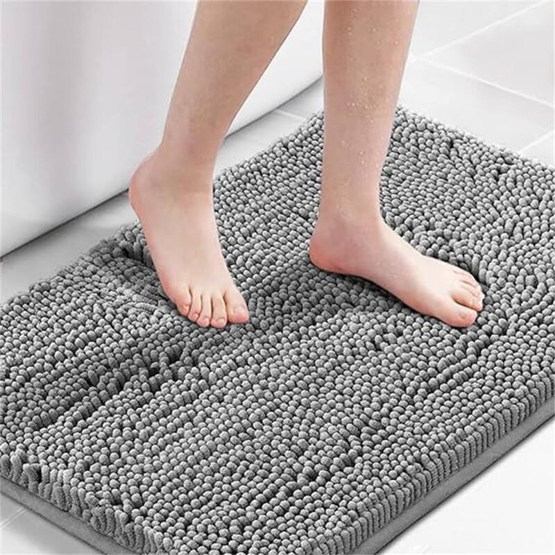 Bath Mat Bathroom Rug - Grey - 20" x 32"