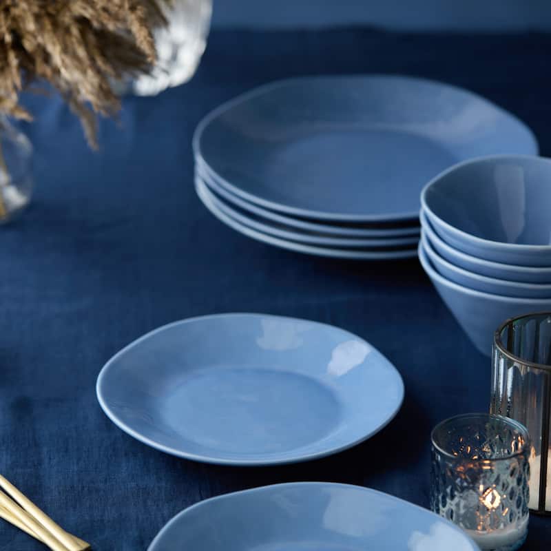 Certified International Cloudy Sky 9" Salad/Dessert Plates,Set of 4 - 9'' W x 9'' D x 1.25'' H