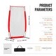 preview thumbnail 10 of 10, 7 x 4 Feet Portable Baseball and Softball Body Protector Safety Screen with Carry Bag