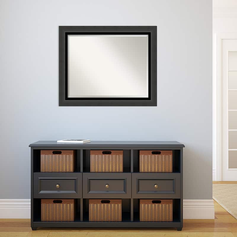 Beveled Wall Mirror - Tuxedo Black Frame - Tuxedo Black