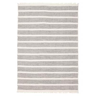 Sienna Black, White Rug 5'3" x 7'7" - 5'3 x 7'7