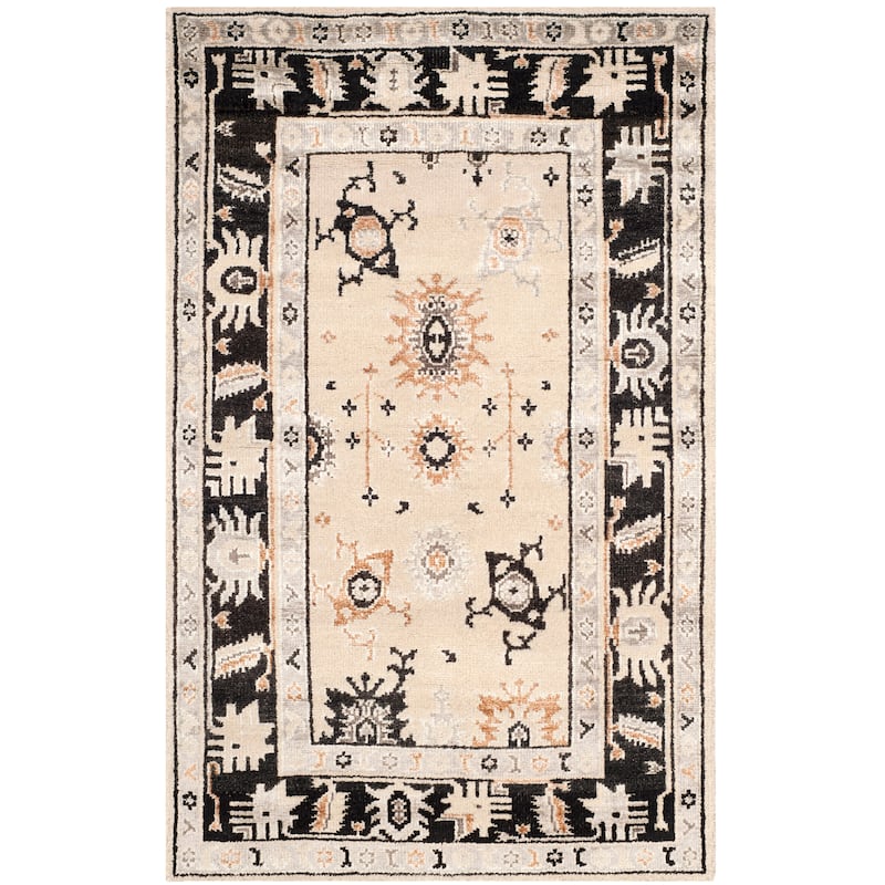 SAFAVIEH Hand-knotted Maharaja Tzeni Traditional Oriental Viscose Rug
