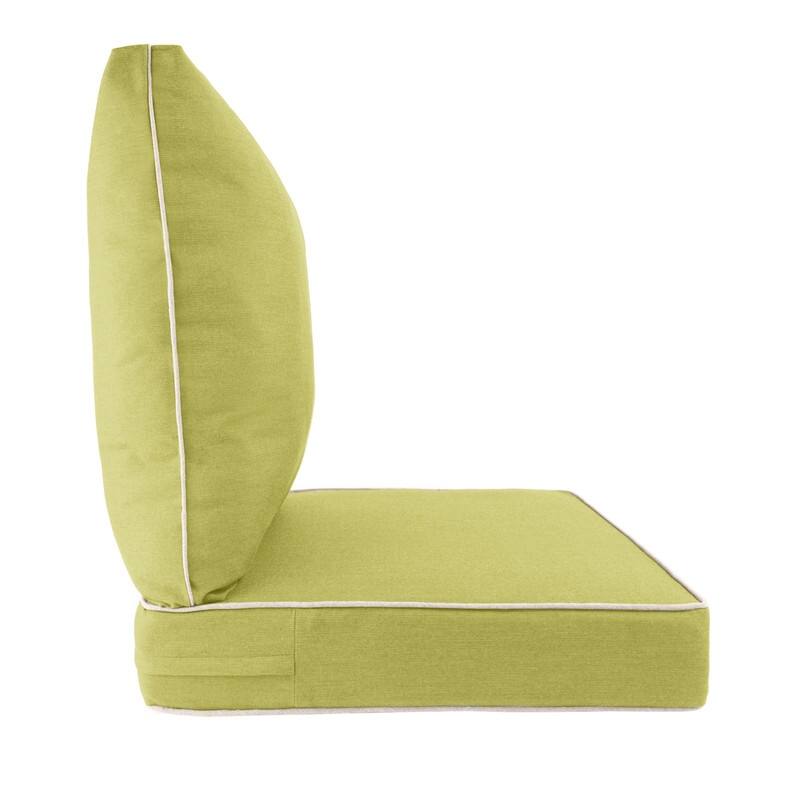 Sunbrella Contrast Corded Deep Seat Cushion by Austin Horn Classics