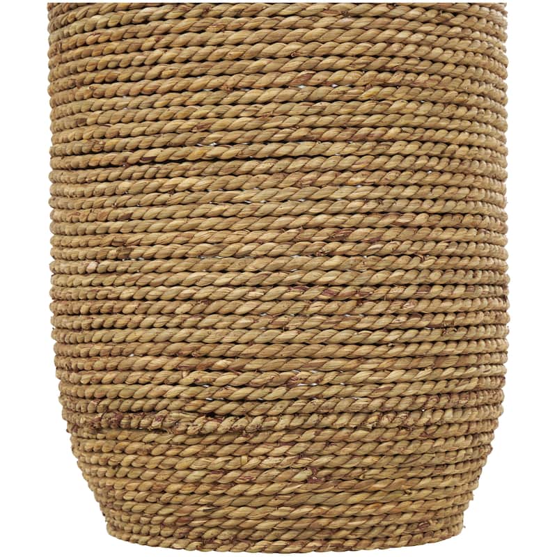 Seagrass Handmade Decorative Vase - Dark Brown - Roche River Decor