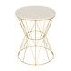 preview thumbnail 32 of 37, Kate and Laurel Mendel Round Metal End Table - 16x16x20