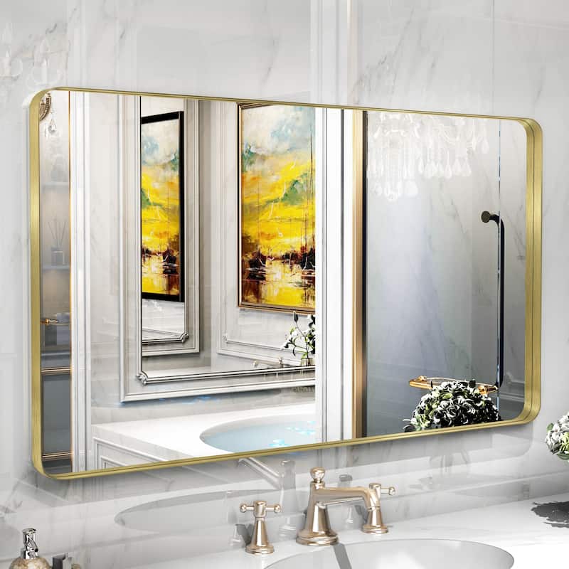 QuivaraView Rectangular Aluminum Framed Bathroom Vanity Mirror