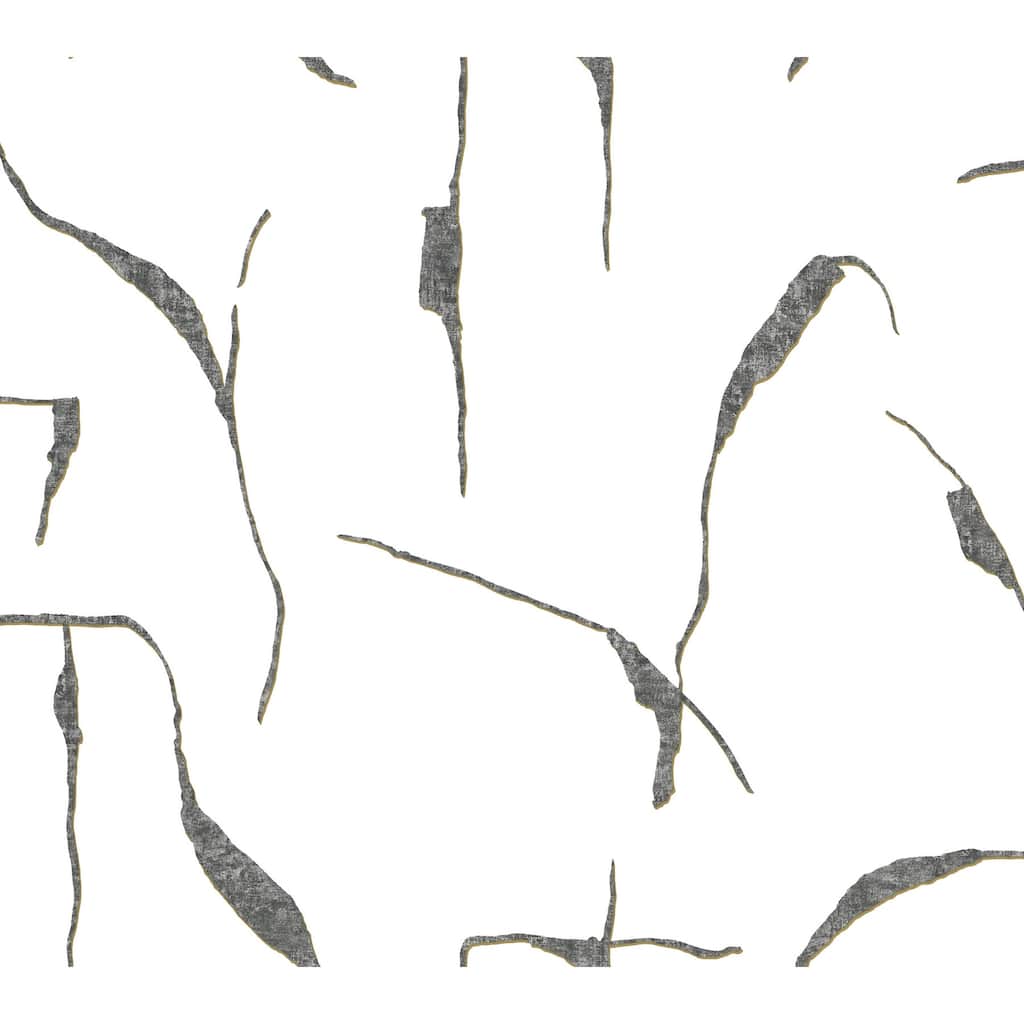 Ivory Coast Black and Gold Premium Peel and Stick Wallpaper