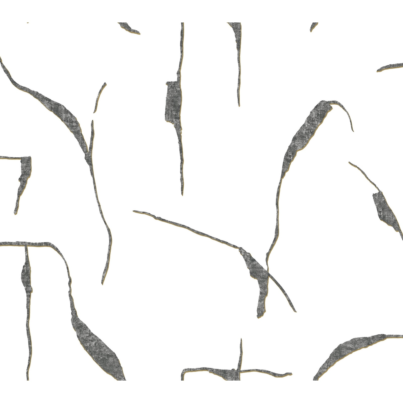 Nikki Chu Ivory Coast Black and Gold Premium Peel and Stick Wallpaper