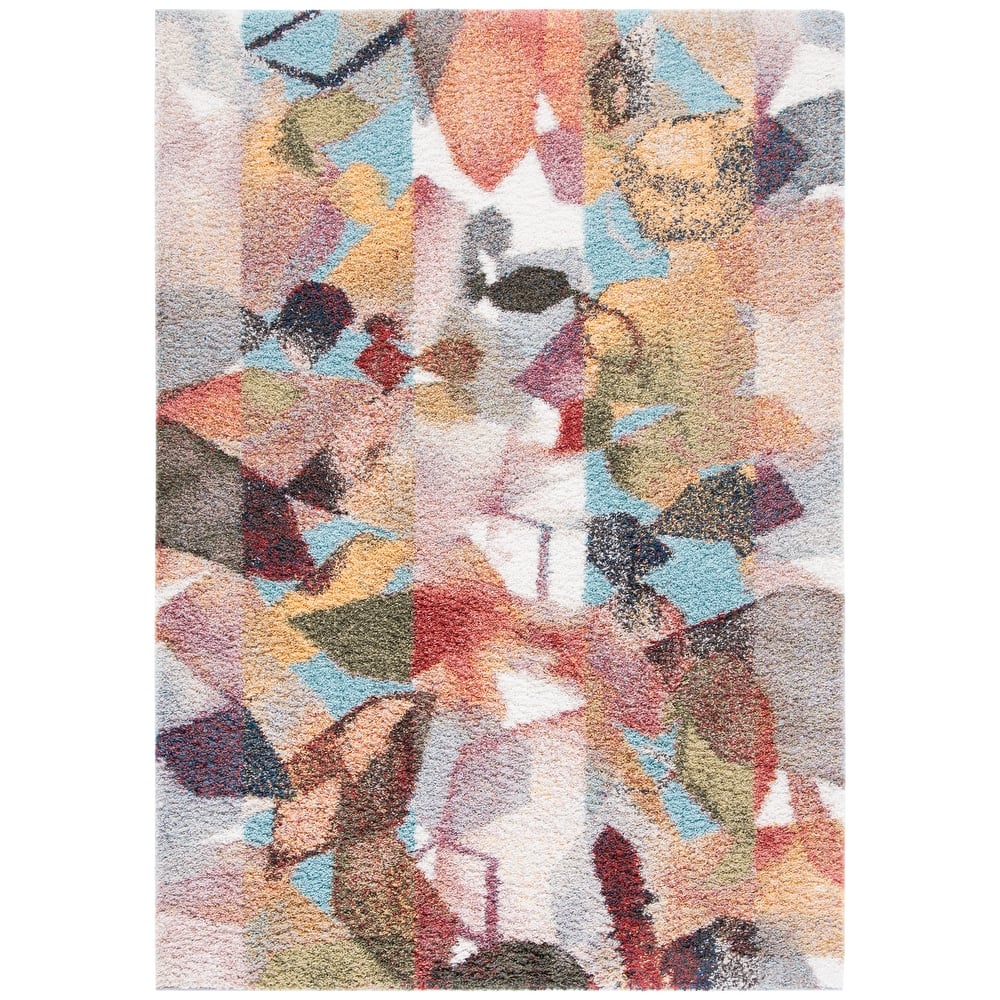 SAFAVIEH Calista Shag Francie Abstract 1-inch Thick Rug